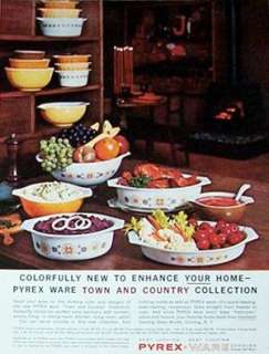 Pyrex Vintage 1963 TOWN & COUNTRY Large Mixing Bowl  