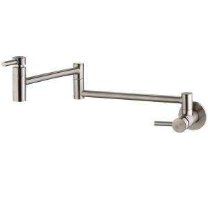 Belle Foret Pot Filler Wall Mount in Stainless Steel F8AA5011BNV at 