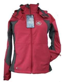 LADY POP Softshelljacke Abby Red/Grey  Bekleidung