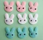 60 Felt Rabbit Applique/E​aster Bunny/Eye/​pink/blue H52