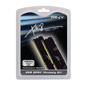 PNY XLR8 Dual Channel 2048MB PC6400 DDR2 800MHz Memory   2x1024MB at 