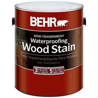    Gallon Semi Transparent Tint Base Deck, Fence and Siding Wood Stain