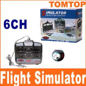 6CH USB 3D RC Helicopter Airplane Flight Simulator  