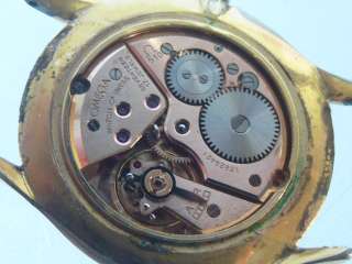 C820 Vintage Mens Omega Dress wristwatch GP top Steel back Cal510 17 