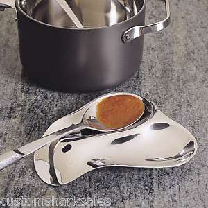   Stainless Steel Double Spoon Rest NEW 2 SPOONS 053796102816  