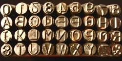 Jewelers 1/4 steel alphabet & number stamp set 36 pcs  