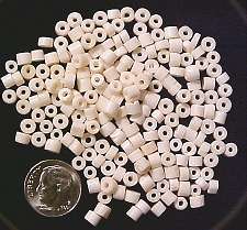Tube shaped bone beads heishi 200 pcs 25 inches BB001  