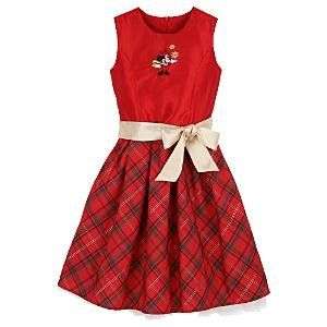 NWT Disney Minnie Mouse Holiday Christmas Dress for Girls Size 2 