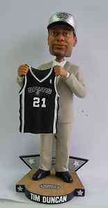 Tim Duncan San Antonio Spurs 1997 NBA Draft Day Bobble Head Exclusive 