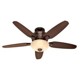 Hunter 52 in. Stewart Bronze Patina Ceiling Fan 28711 at The Home 