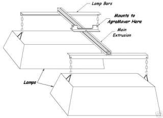 Light Mover AgraMover Two Lamp Mounting Kit 4 long  