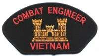 US ARMY COMBAT ENGINEER VIETNAM CUSTOM MILITARY PATCH  