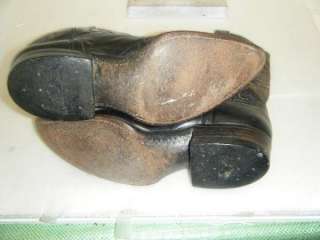 Vintage Black Pointed Toe Boots sz 8D (#9728)  