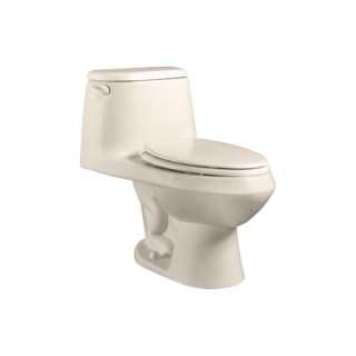 American Standard Cadet 1 Piece Elongated Toilet with Seat in Linen 