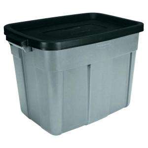 Rubbermaid 18 gal. Rough tote, Colors Vary by Store FG2215H2MICBL at 