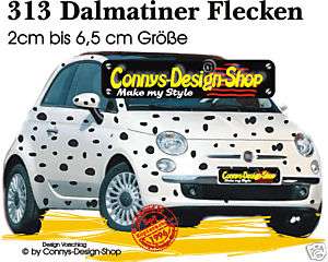 313 Dalmatiner Flecken, CARTATTOO Aufkleber Set  