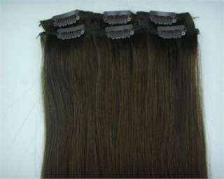 More color 20HUMAN HAIR CLIP IN EXTENSIONS,24 COLORED  