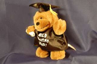 Dan Dee Singing Wild thing Plush Graduation Bear  