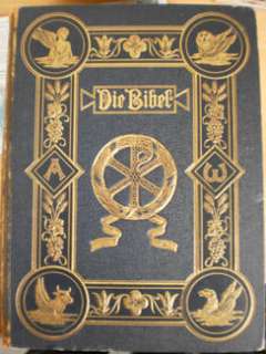 Luther Bibel von 1899 mit 252 Bildern und Karten in Bayern   Meitingen 