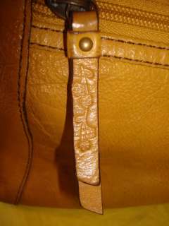 Fossil Mustard Leather Shoulder Bag  