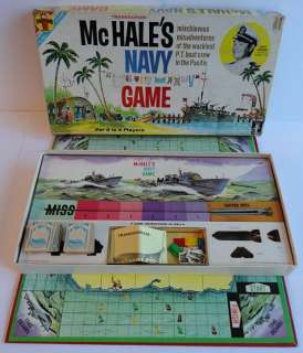 1962 Transogram McHales Navy Board Game TVs Wackiest PT Boat Pacific 