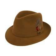 Dobbs Broadstreet Centerdent Furfelt Fedora Cognac  