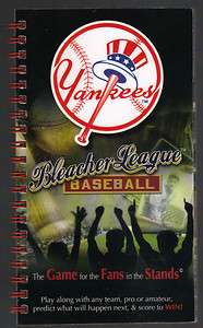Bleacher League Baseball New York Yankees Fantasy Game  