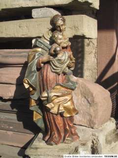 Madonna mit Kind um 1750 wunderschöne Arbeit Holzfigur Figur Holz 
