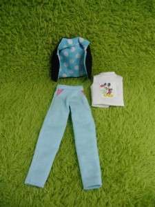 Neo Blythe Outfit Clothing Handmade Basaak blue pants casual set 3 pcs 