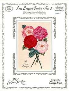 Rose Bouquet No. 2 Counted X Stitch Lilac Studio Chart  