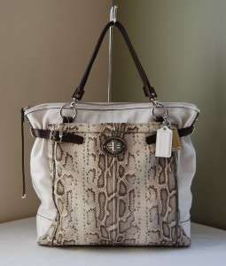 1200 Coach 16403 Flag Embossed Python Holly  