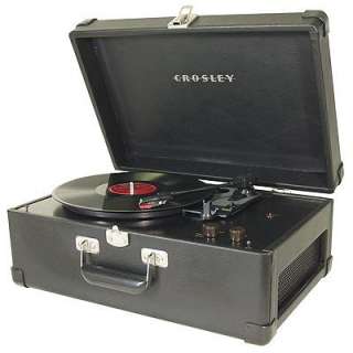 CROSLEY CR49 Black Reconditioned Portable Record Player  