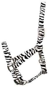 Zebra Print Leather Halter . Cobb Size (Arabian)  