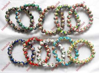different cloisonne elastic wrist beads bracelets  