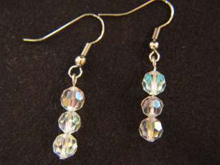 Vintage Crystal Earrings~Women Costume Fashion Jewelry  