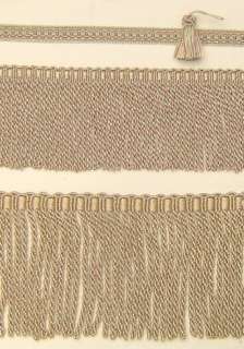 Bullion fringe has Matched Braid and Tassel in   