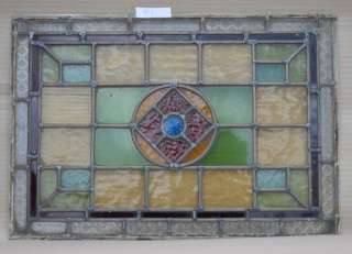   ANTIQUE STAINED LEADED GLASS WINDOWS EXC COND STUNNING COLOURS  