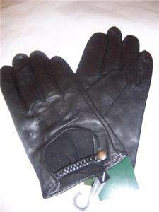 New Stunning Ladies Black Leather Driving Glove XLarge  