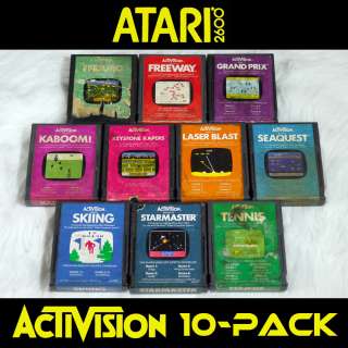 Lot of 10 ACTIVISION GAME CARTRIDGES for Atari 2600 7800   Tested   No 