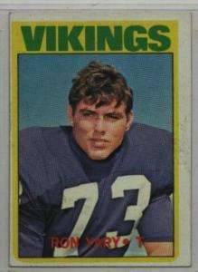 1972 TOPPS #104 RON YARY MINNESOTA VIKINGS RC EXCELLENT  