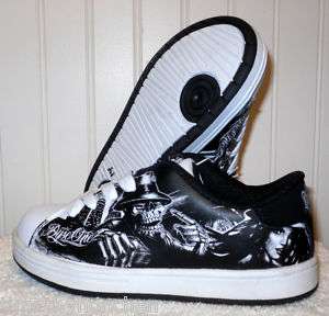 NEW Dyse One Skeleton Gangster Kids/Boys Skate Shoes 13,1 MSRP$45 