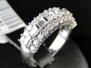   WHITE GOLD DIAMOND WEDDING FASHION ROUND BAND RING 1.0 CT  