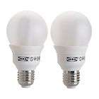 2x IKEA SPARSAM Low energy 11w Watt light bulb E27