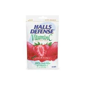  Halls Defense Vitamin C Supplement Drops Bag with 