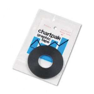  Chartpak® Graphic Chart Tapes TAPE,1/16X648,MATTE,BK 