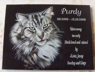 Personalised pet memorial plaque garden stone engraving  