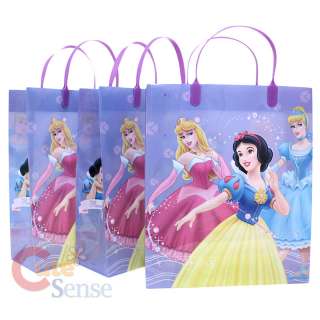 Disney Princess Party Gift Bag Set of 3 Plastic / Reusable Purple 