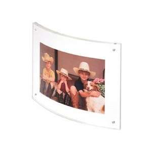  Superior Image 7 x 5 Curved Magnetic Sign Holder, Clear 