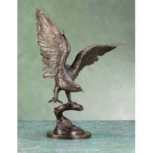   Eagle Sculpture with Antique Finish   Aspen Country Store Home