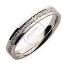 15ct Diamond Palladium 3mm Half Eternity Wedding Ring